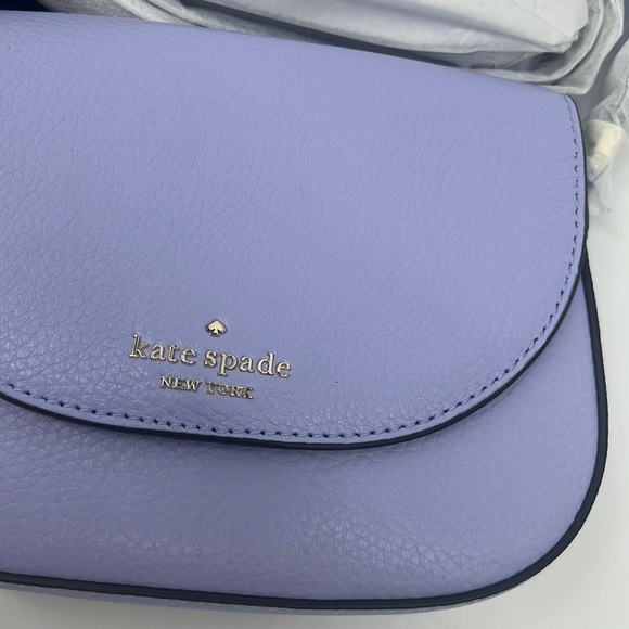 Kate Spade Leila Mini Flap Crossbody Viola Flower - Picture 7 of 14